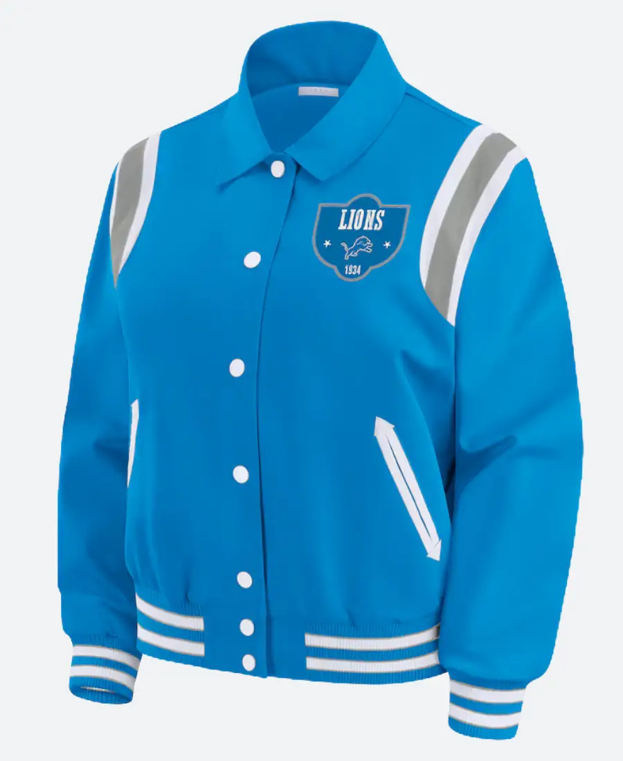 Detroit Lions Erin Andrews Varsity Jacket