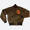 Emma Stone Padres Varsity Jacket Front Image