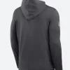 Green Bay Packers Sideline Hoodie Black Back Image