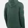 Green Bay Packers Sideline Hoodie Green Back Image