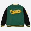 Green Bay Packers Varsity Jacket Back Image