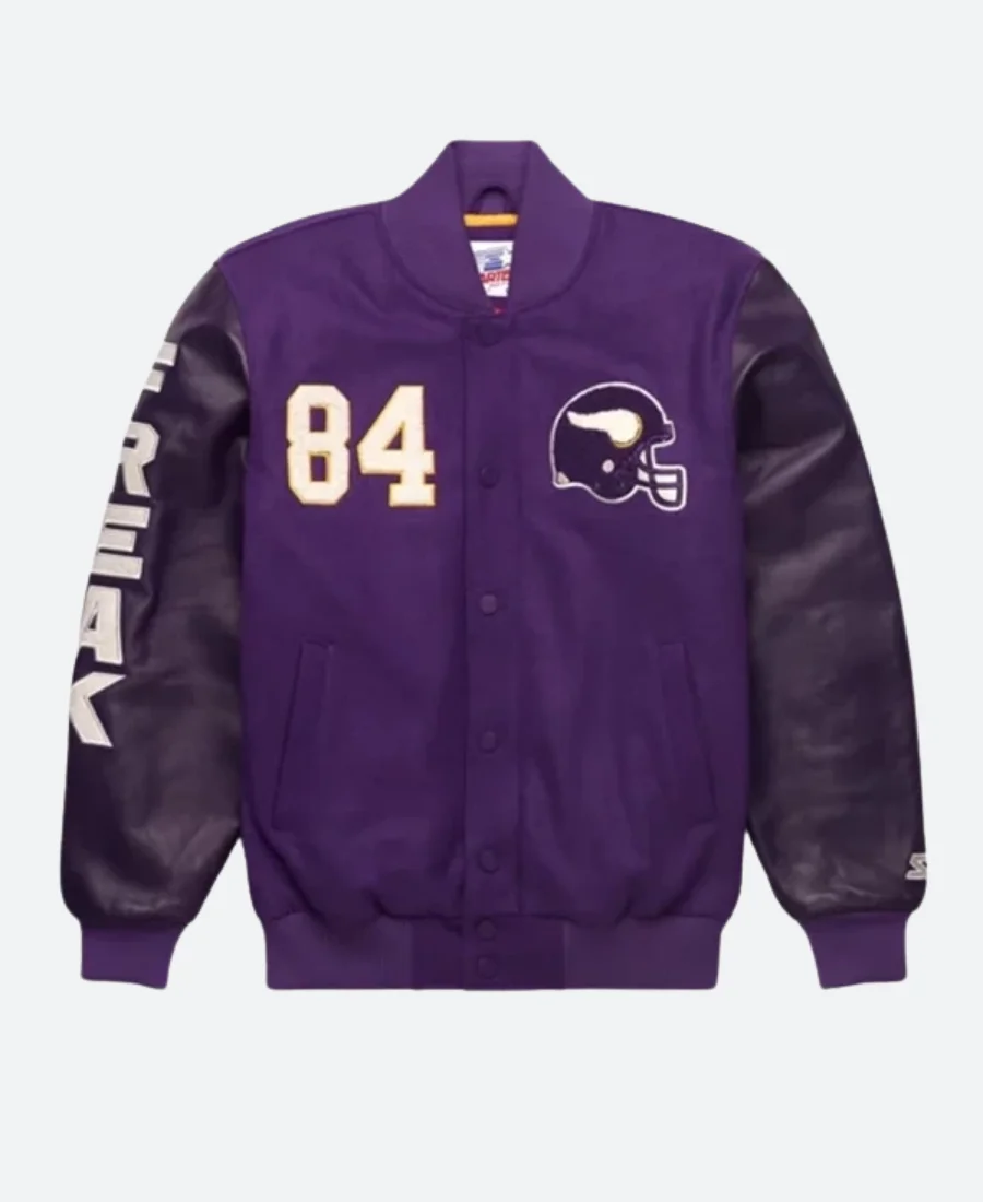 HOMAGE X Starter Randy Moss Varsity Jacket Front Image