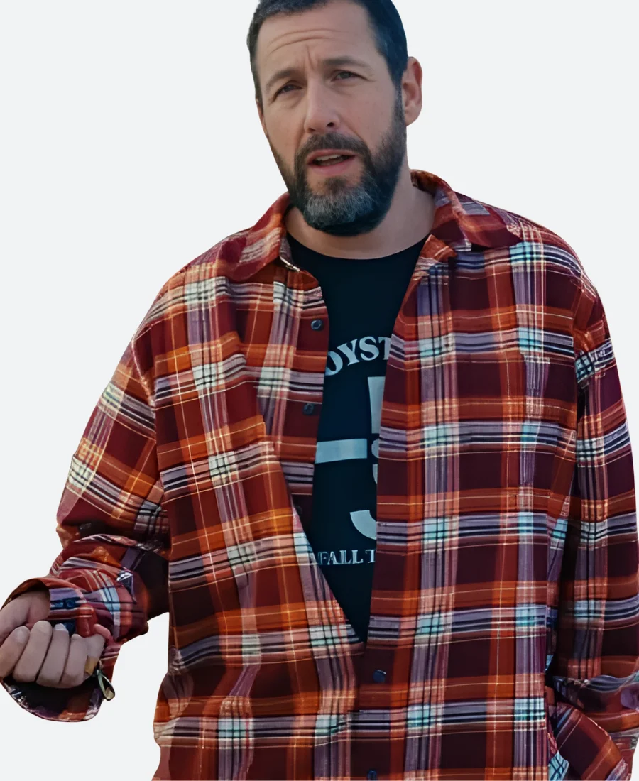 Happy Gilmore 2 Adam Sandler Plaid Check Shirt Front Image