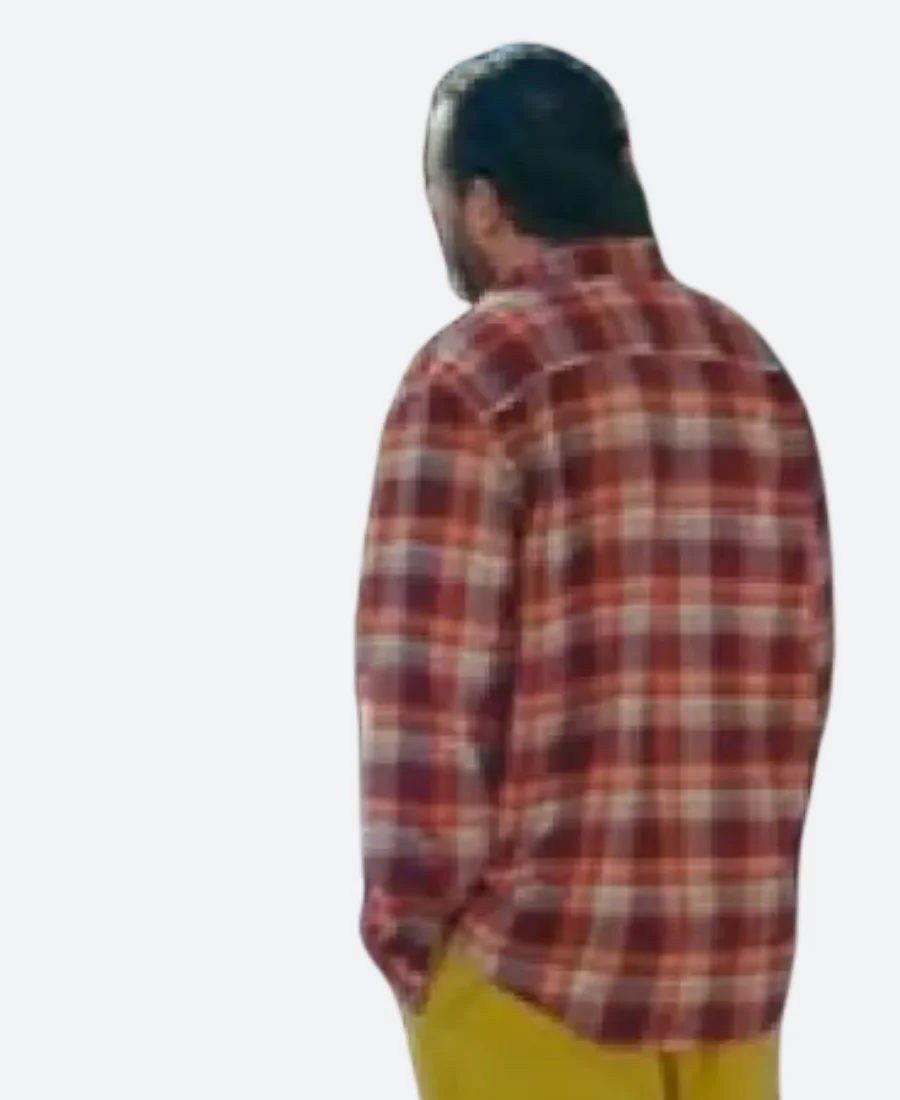 Happy Gilmore 2 Adam Sandler Plaid Check Shirt back Image