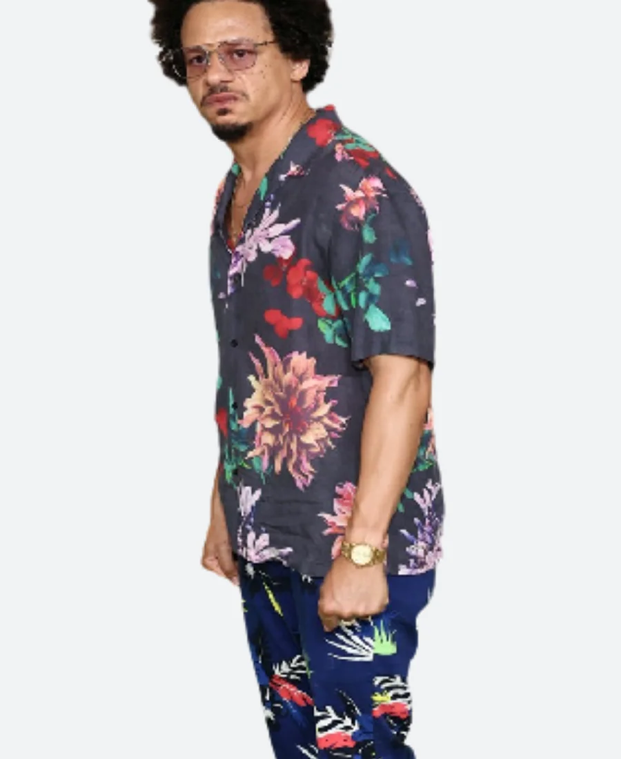 Happy Gilmore 2 Premiere Eric André Floral Shirt Side Image