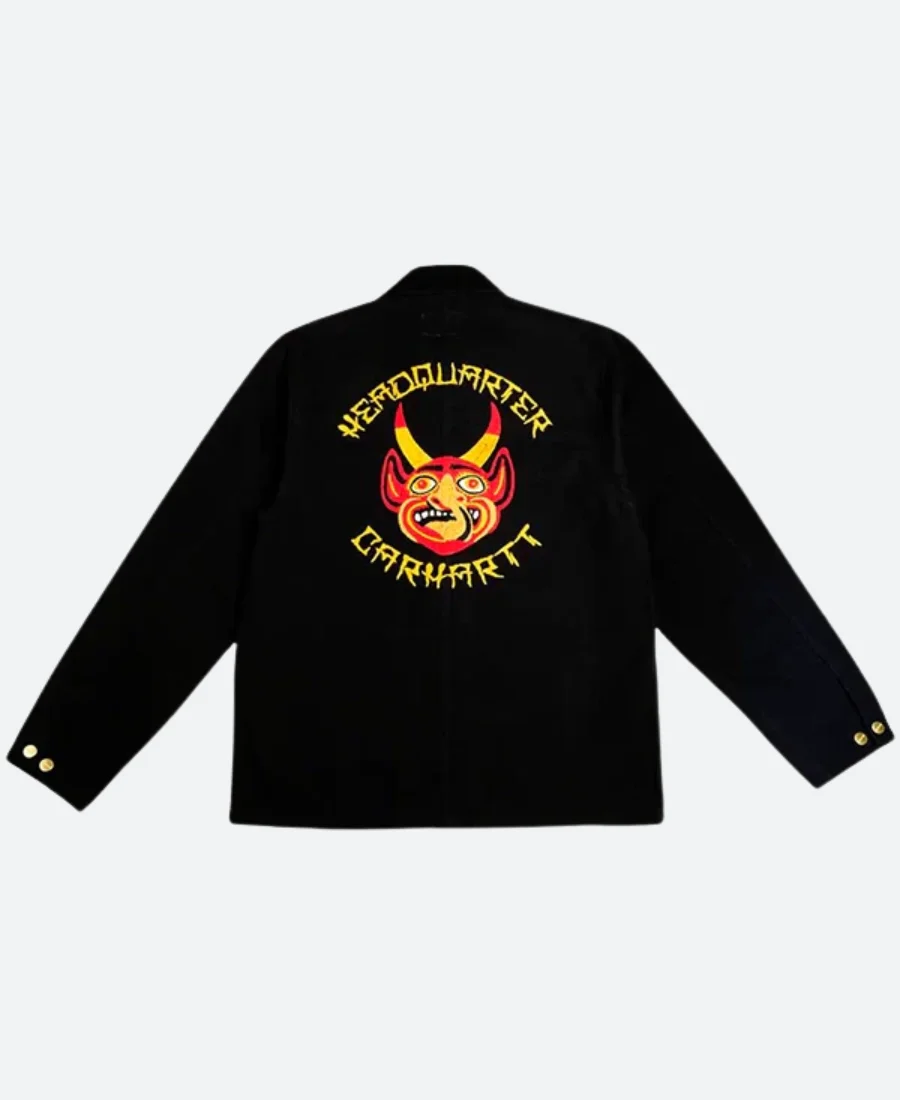 Headquarter X Carhartt Black Jacket Back Image