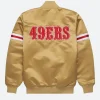 Homage Starter 49ers Gold Bomber Jacket