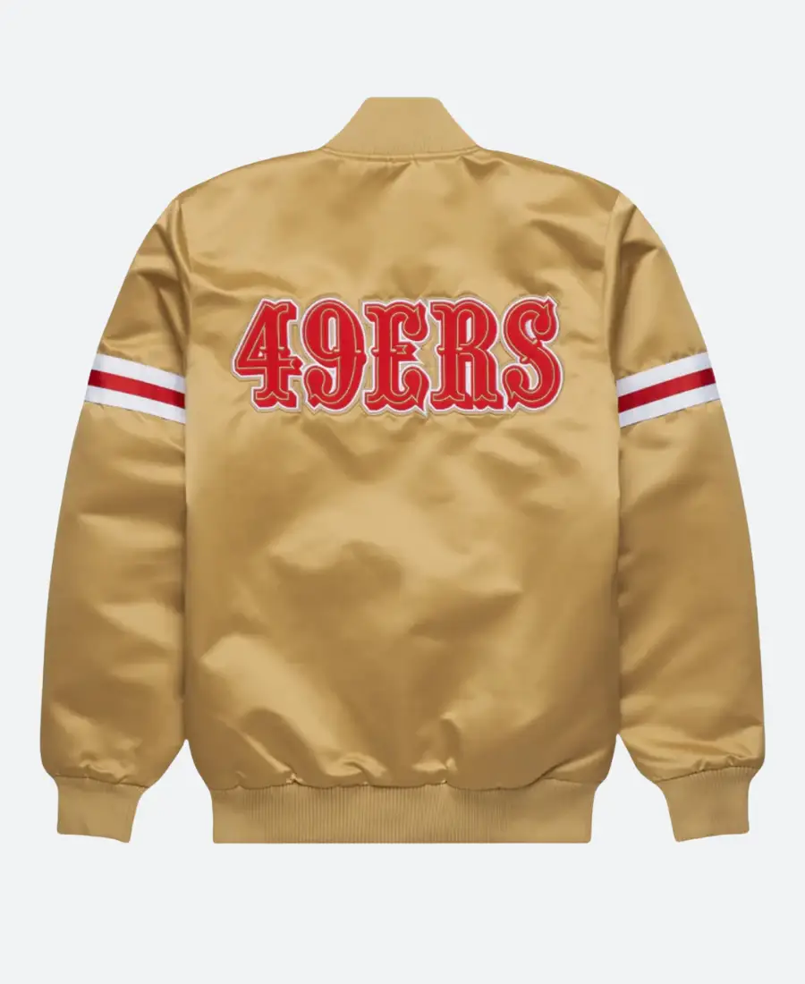 Homage Starter 49ers Gold Bomber Jacket