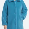 I Hate Suzie Suzie Pickles Shearling Coat Back Image