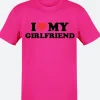 I Love My Girlfriend T Shirt Green Image