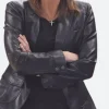 Indiana Fever Coach Stephanie White Leather Jacket Front Image