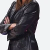 Indiana Fever Coach Stephanie White Leather Jacket Front Image