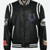 Indianapolis Colts Leather Varsity Jacket Front Image