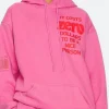 It Costs Zero Dollars To Be A Nice Person Hoodie Pink Front Image