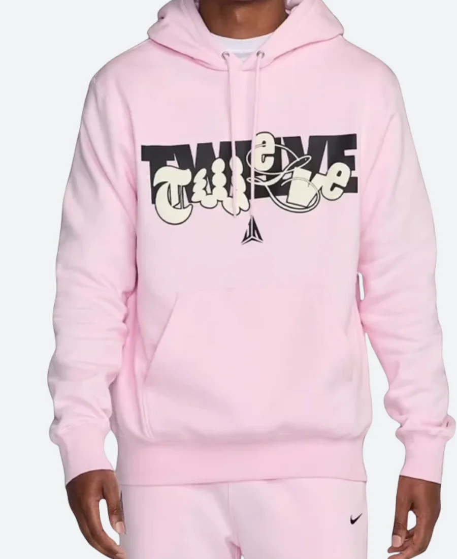 Ja Morant Basketball Pink Hoodie Front Image
