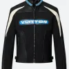 Jalen Hurts Vuitton Biker Leather Jacket back Zoom Image