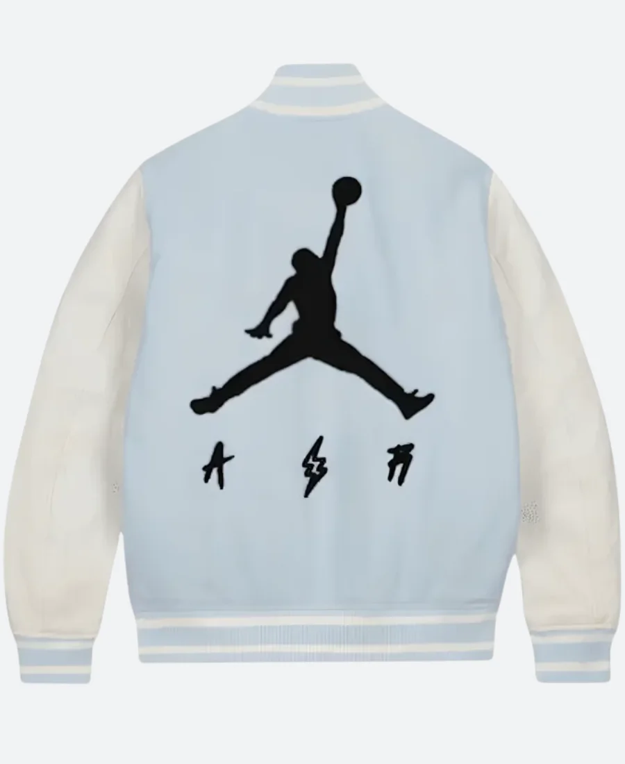 Jordan J Balvin Varsity Jacket Back Image