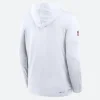 Kansas City Chiefs Sideline White Hoodie BAck Image