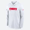 Kansas City Chiefs Sideline White Hoodie Front Image