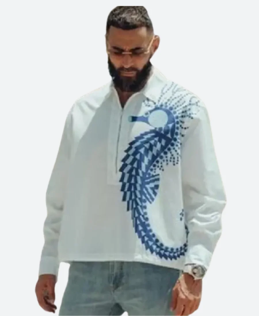 Karim Benzema LOOK AT MI Shirt Front Image