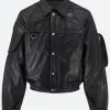 Kendrick Lamar Cards Leather Jacket Front Image