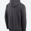 Las Vegas Raiders Anthracite Toss Sweep Hoodie