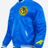 Liga MX Club America Blue Varsity Jacket BLue Image