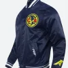 Liga MX Club America Blue Varsity Jacket Navy Blue Image