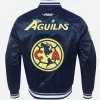 Liga MX Club America Blue Varsity Jacket BLue Image