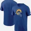 Los Angeles Rams T-Shirt Style 03 Front & Back Image