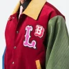 Loverboy Color Block Letterman Jacket Zoom Image