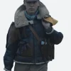 Masters Of The Air Major Gale Shearling Leather Jacket Actor Image