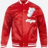 Memphis Grizzlies Red Varsity Jacket Front Image