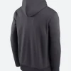 Miami Dolphins Anthracite Toss Sweep Hoodie