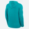 Miami Dolphins Blue Hoodie Back Image