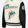 Miami Dolphins Varsity Jacket Back Image