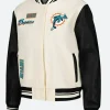 Miami Dolphins Varsity Jacket Back Image