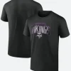 Minnesota Vikings Black T-Shirt Front & Back Image