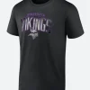 Minnesota Vikings Black T-Shirt Front Image