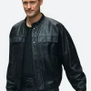 Murderbot S01 Alexander Skarsgård Leather Jacket Front Image