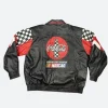 Nascar Coca Cola 600 Leather Jacket Back Image