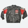 Nascar Coca Cola 600 Leather Jacket Back Image