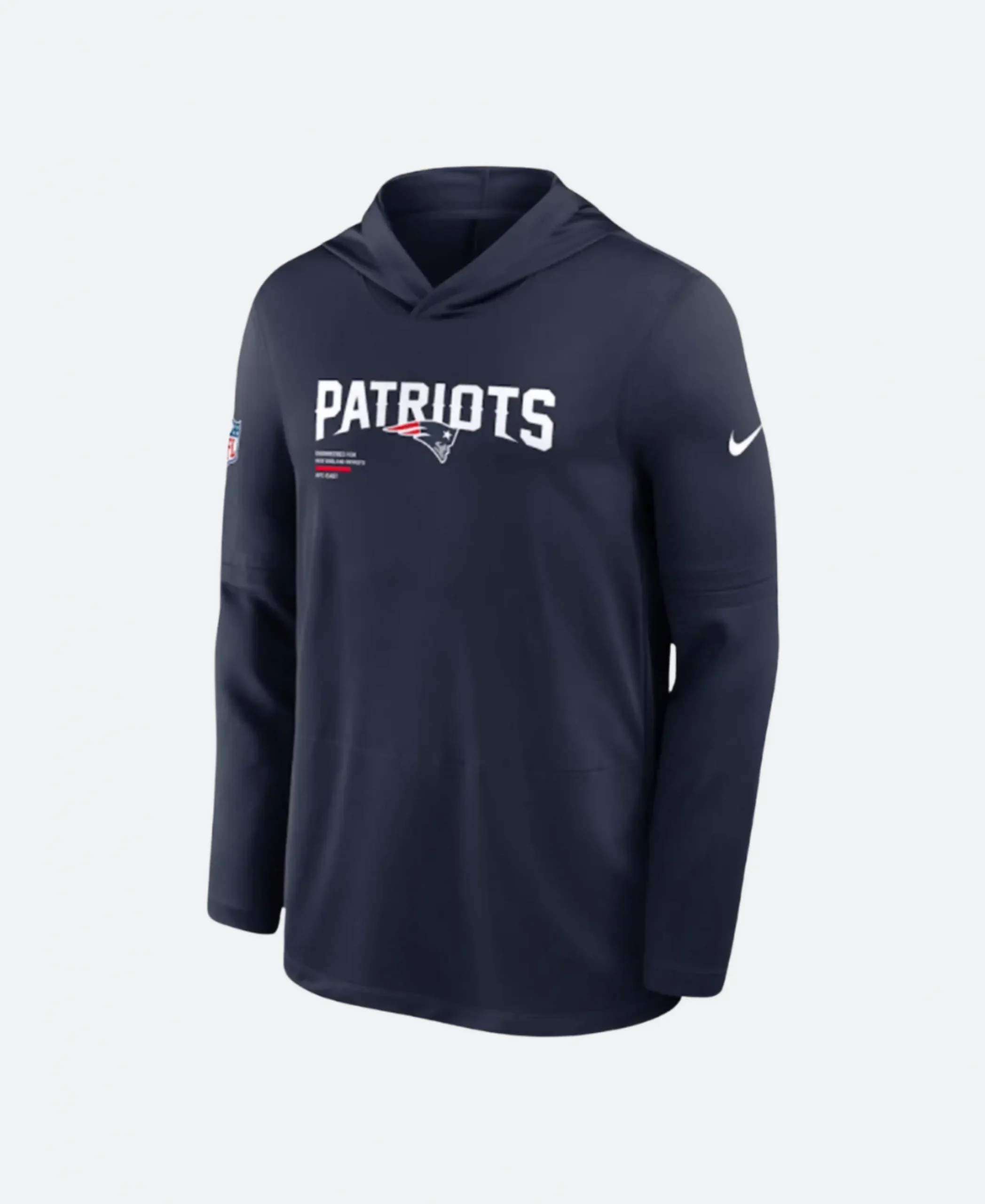 New England Patriots Sideline Black Pullover Hoodie