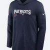 New England Patriots Sideline Pure Fury Performance Hoodie Front Image