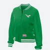 New Era Kelly Green Philadelphia Eagles Throwback Jacket