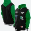 New Era X Philadelphia Eagles Varsity Jacket Front & Back Image