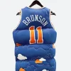 New York Jalen Brunson Puffer Vest Back Image