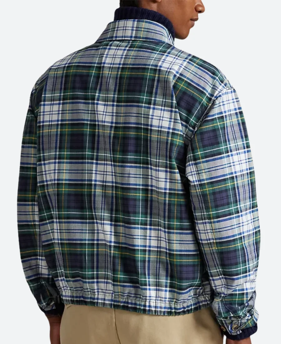 Nick Jonas NY Yankees Oxford Jacket Back Image