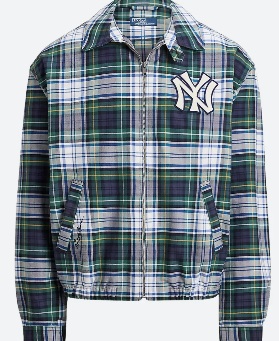 Nick Jonas NY Yankees Oxford Jacket Frony