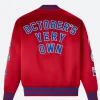 OVO X New Era Montreal Expos Varsity Jacket Back Image